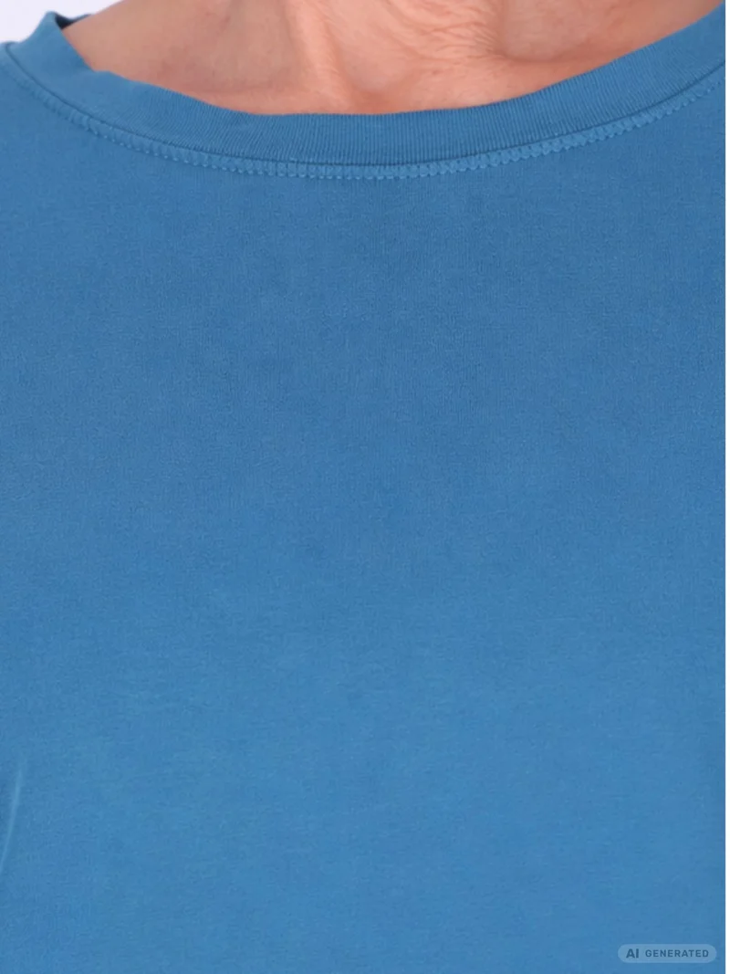Blaues Damen Sweatshirt mit Raglanärmeln – One Size
