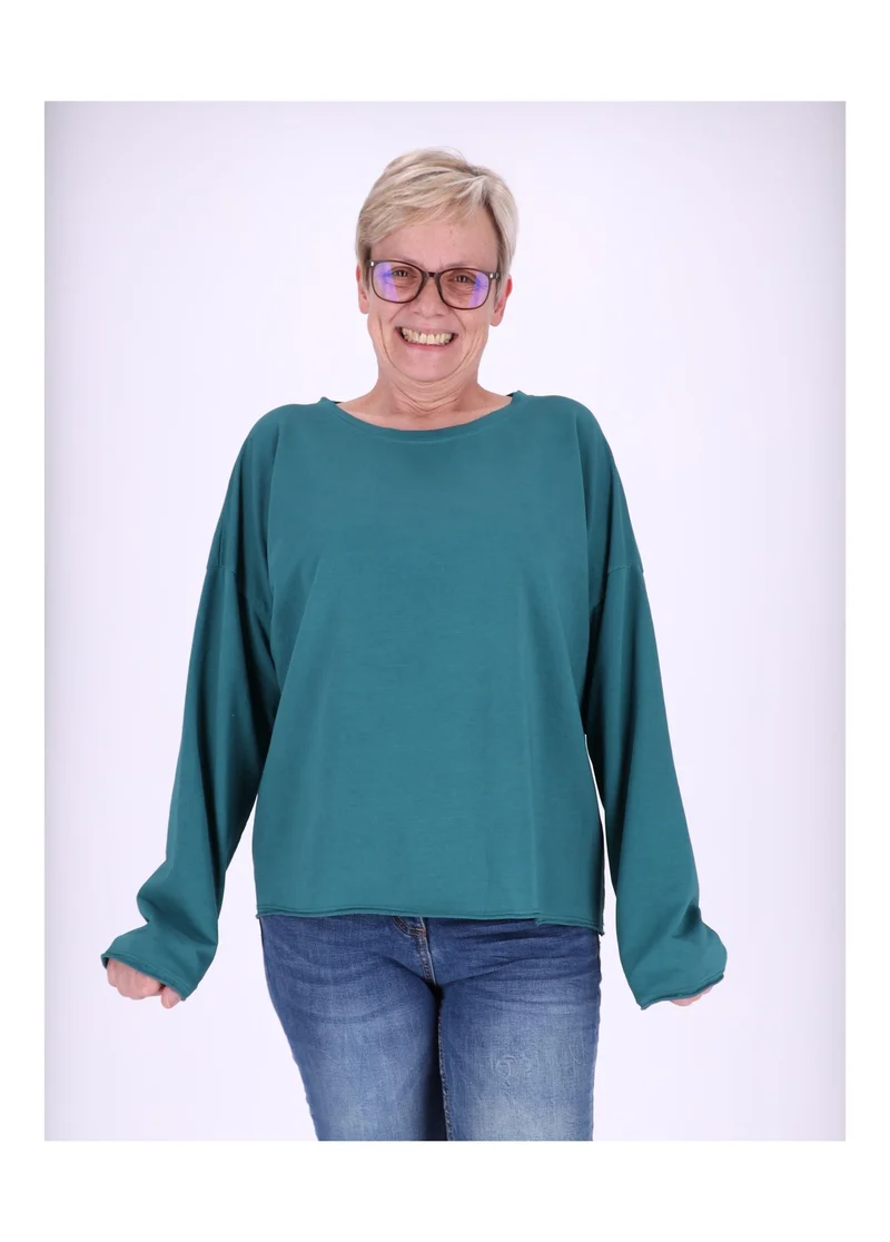 Splash of Color Sweatshirt Damen Raglanärmel