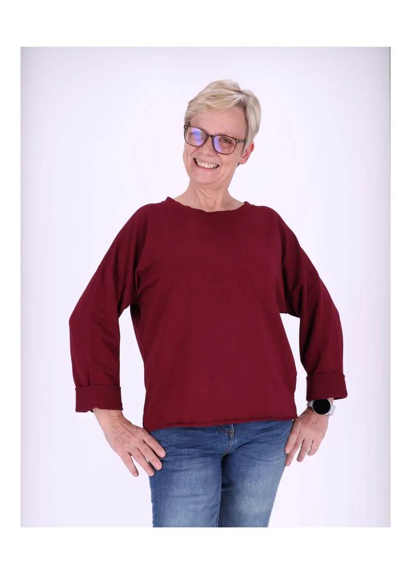 Splash of Color Sweatshirt Damen Raglanärmel