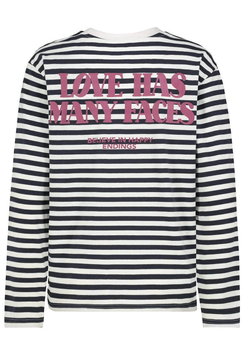 DOB Langarm T-Shirt Damen lockerer Schnitt