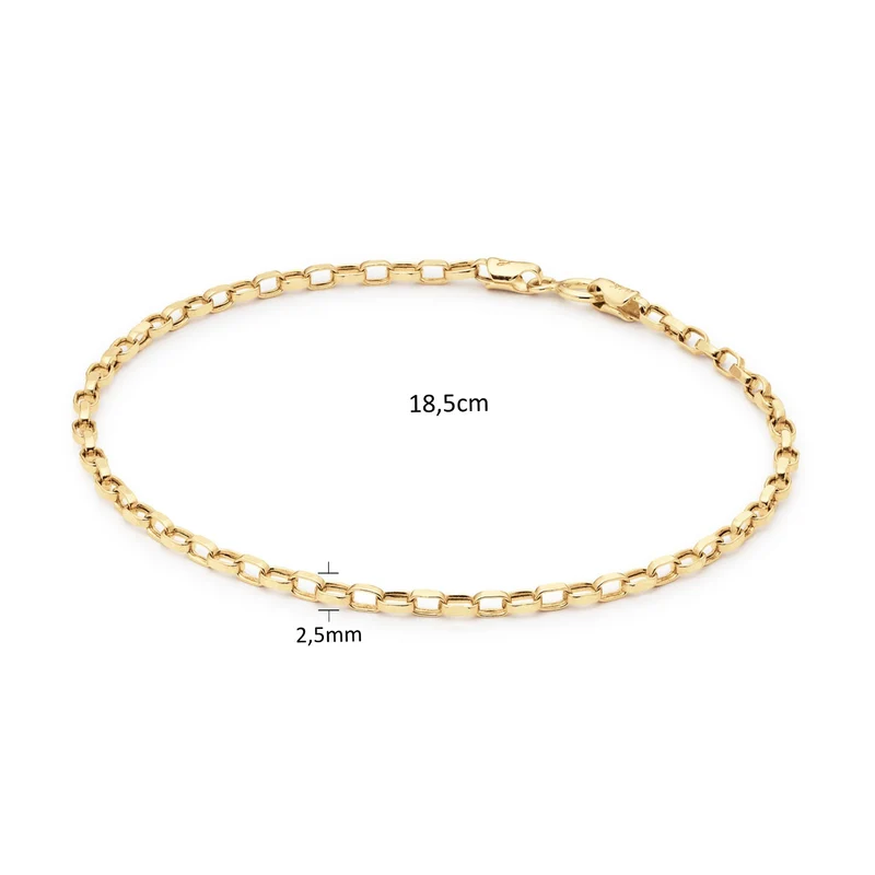 Jackie Gold Cannes Armband Aus 14 Karat Gold 585 JKB25.505