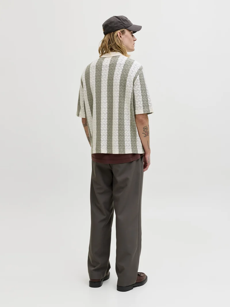 JORTYLER KNIT SS POLO SN, Sea Salt/Sea Grass
