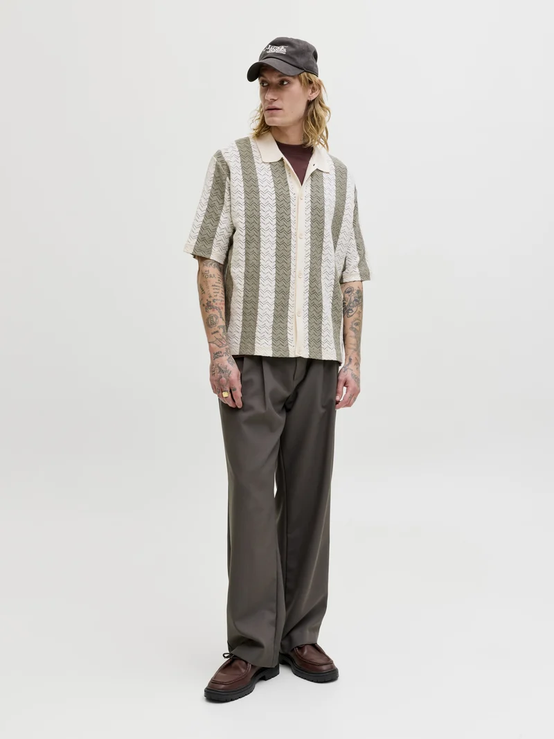 JORTYLER KNIT SS POLO SN, Sea Salt/Sea Grass
