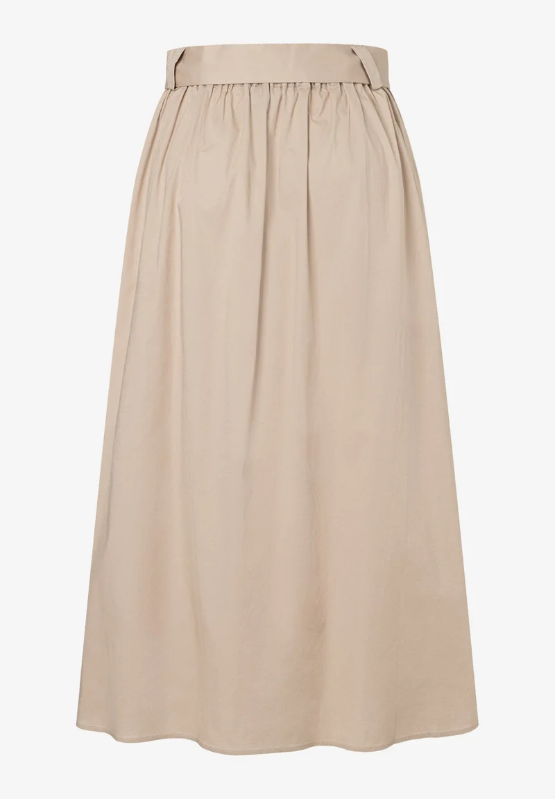 Poplin Skirt, powder beige