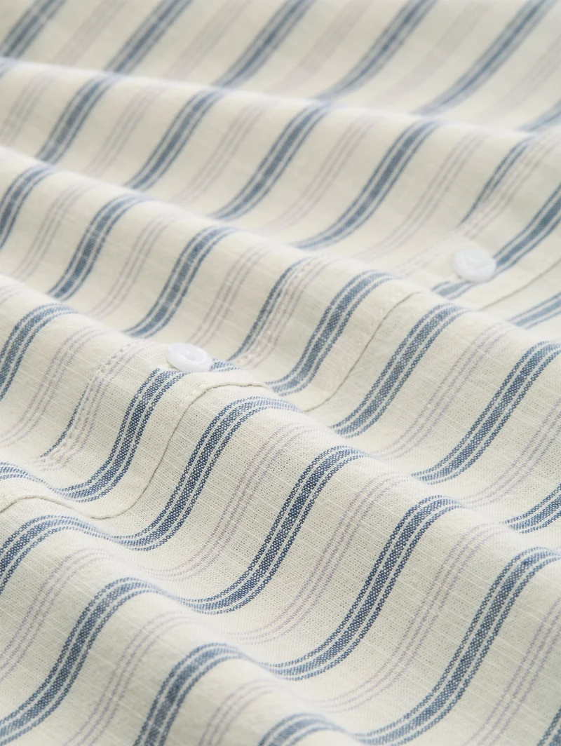 structured striped shirt, greyish white stripe