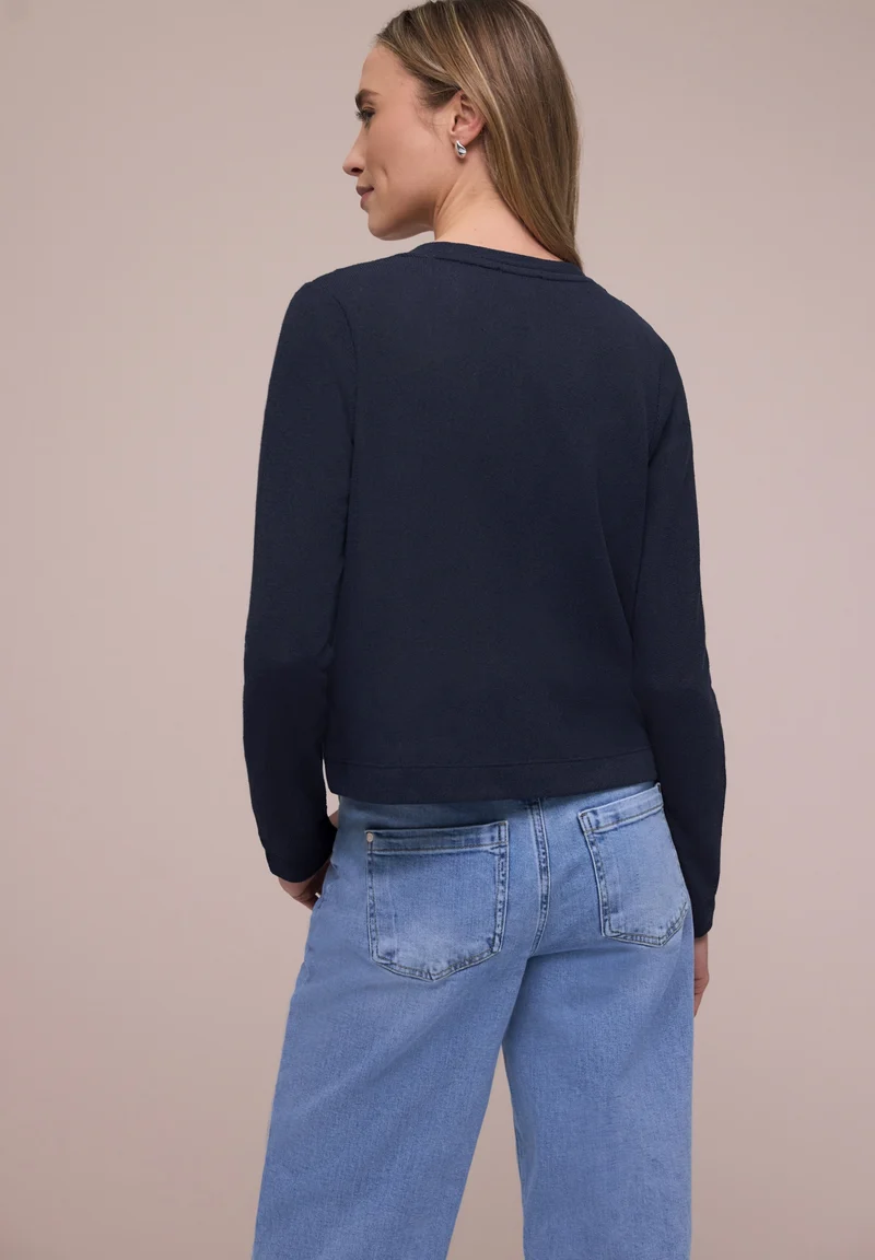 Style QR Nette new summer knit, shadowed navy