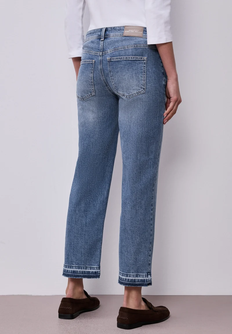 Style Amalia Straight Leg,mw,m, mid blue washed