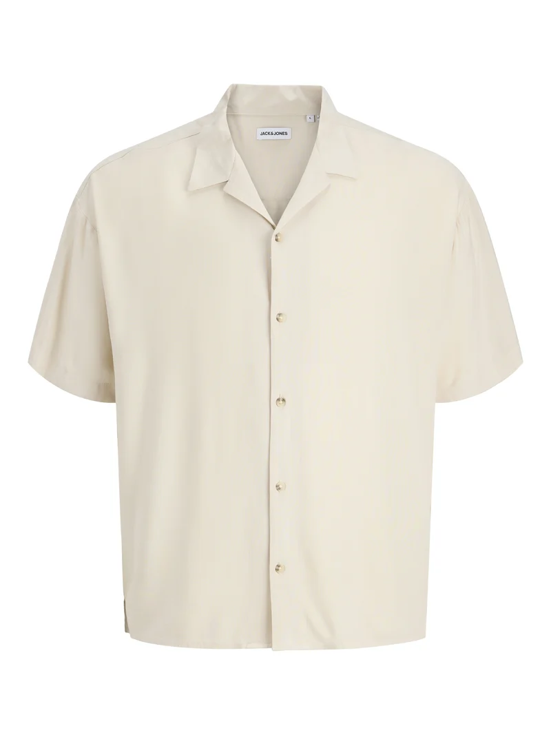 JJEJEFF RESORT SOLID SHIRT SS SN, Moonbeam