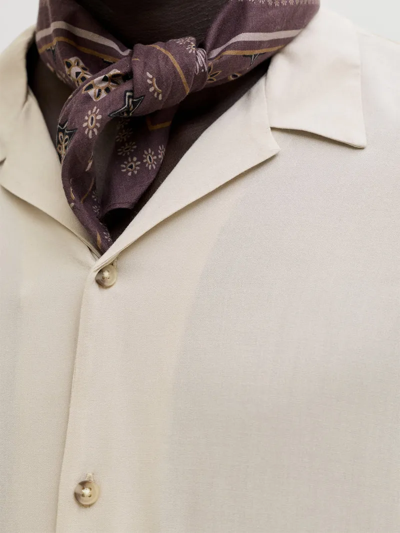 JJEJEFF RESORT SOLID SHIRT SS SN, Moonbeam