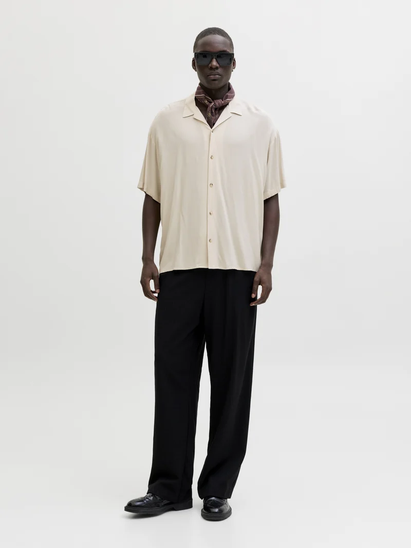 JJEJEFF RESORT SOLID SHIRT SS SN, Moonbeam