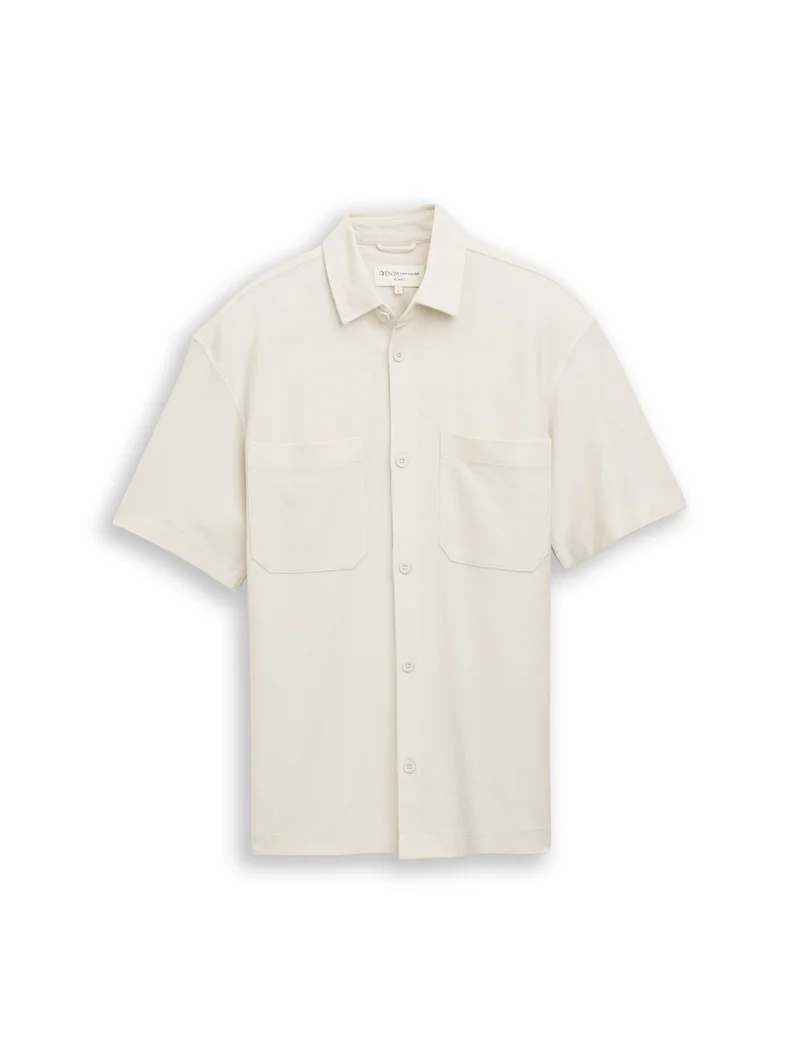 relaxed jersey shirt, greyish white