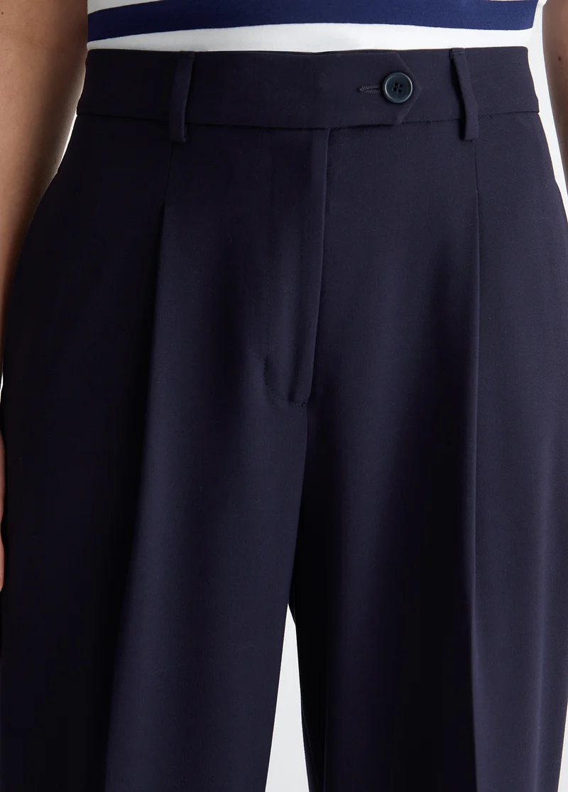 Palazzo Trousers in Twill