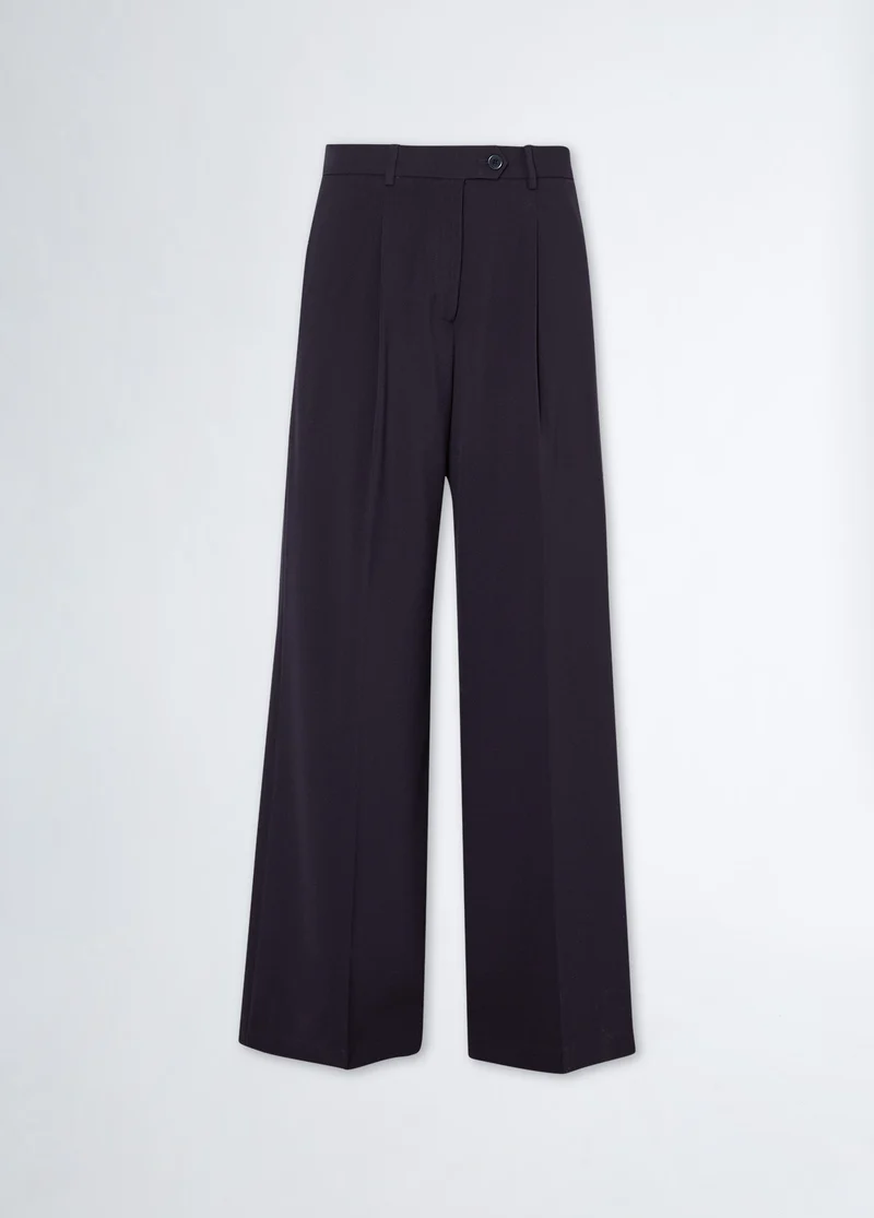 Palazzo Trousers in Twill