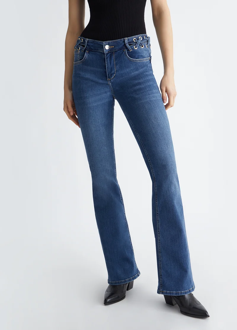 Bottom Up Flared Jeans