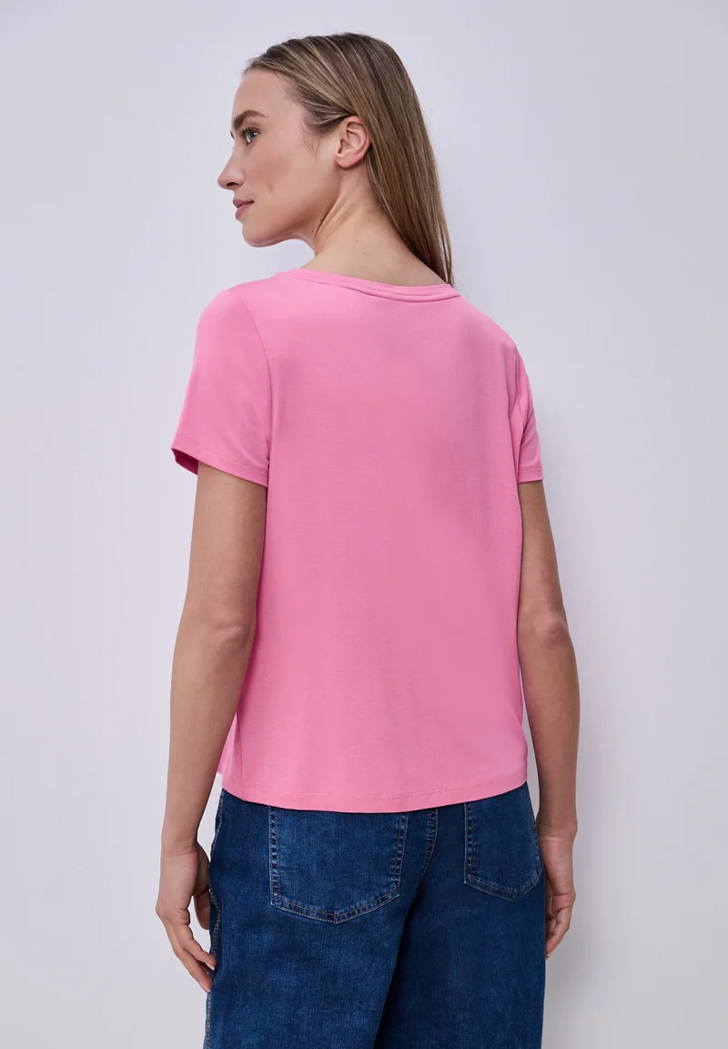 LTD QR wording print shirt, ibis rose