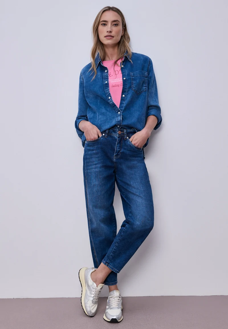 LTD QR wording print shirt, ibis rose