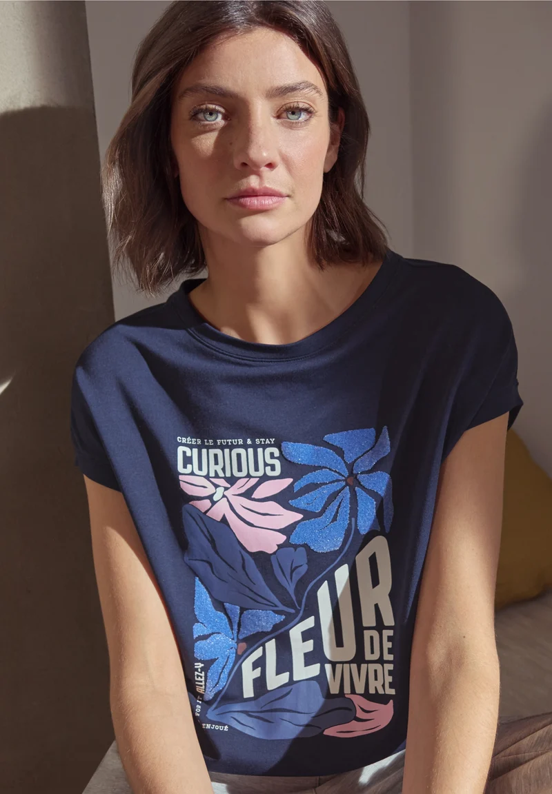 Multi Fleur FP Shirt, universal blue