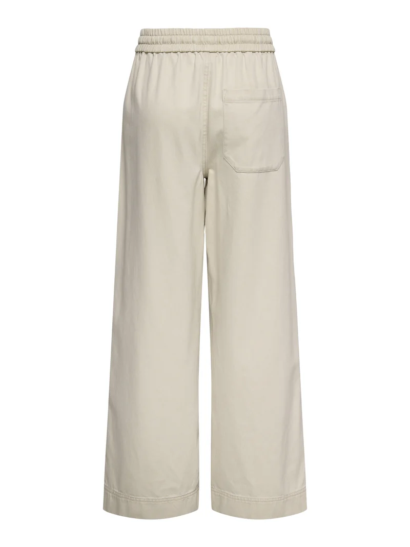 ONLMAISA HW PULL-UP WIDE PANT PNT, Oatmeal