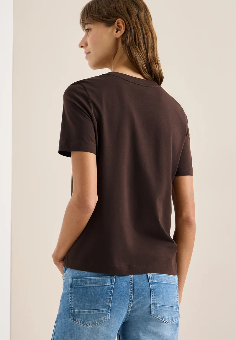 TOS Flower FP Shirt, macchiato brown