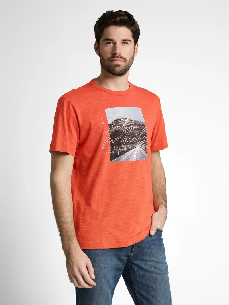 photoprint t-shirt, Chili Orange