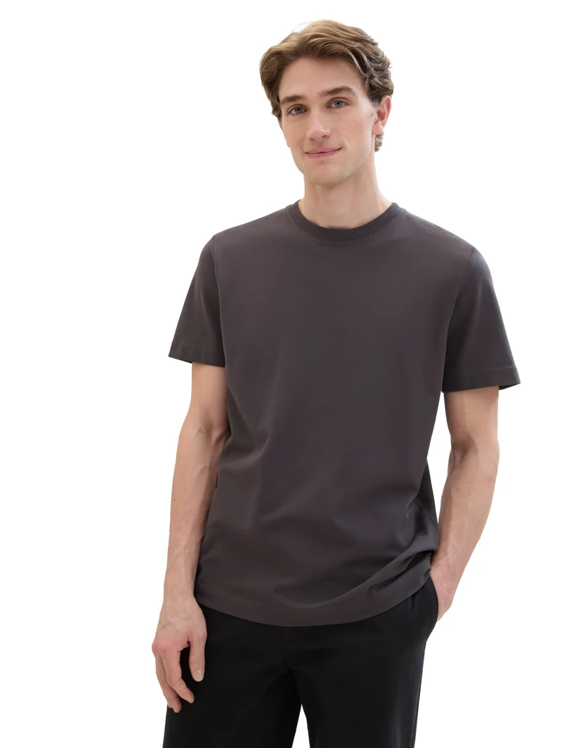 piqué t-shirt, Tarmac Grey