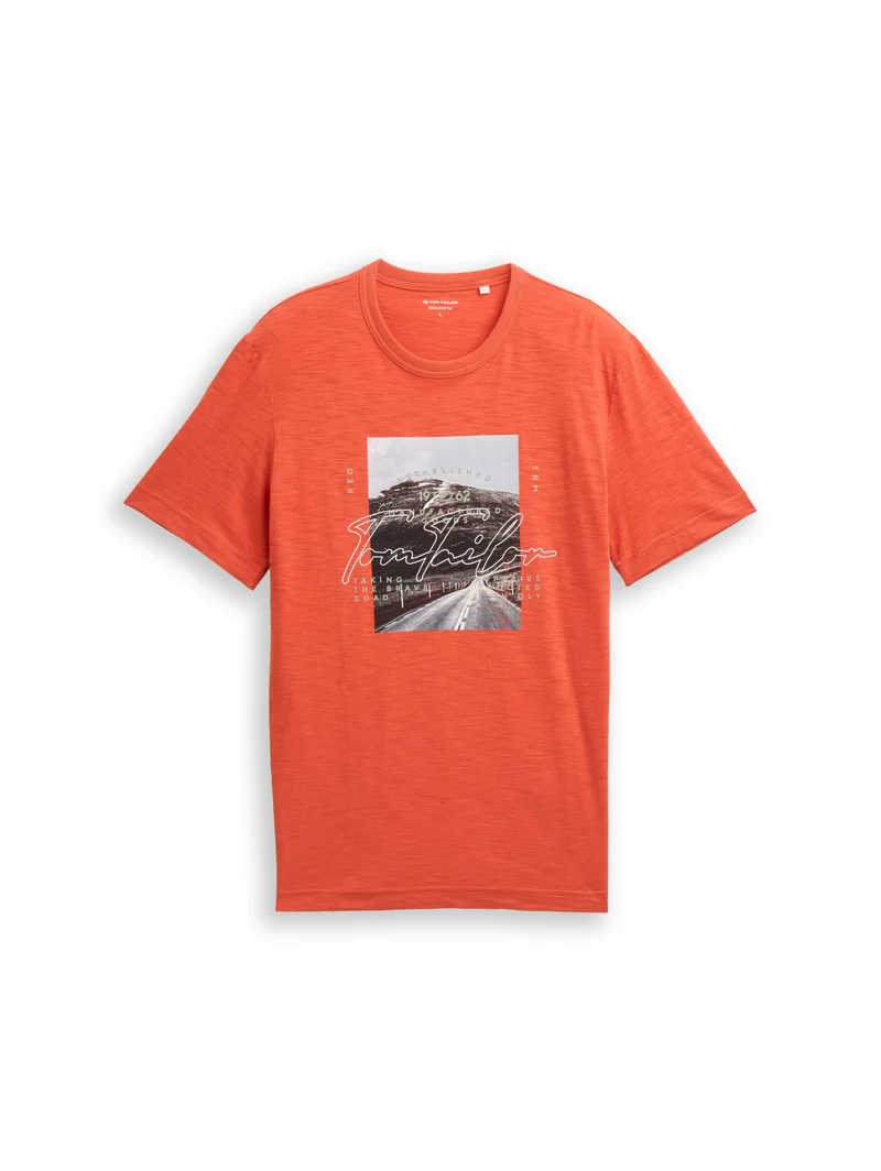 photoprint t-shirt, Chili Orange