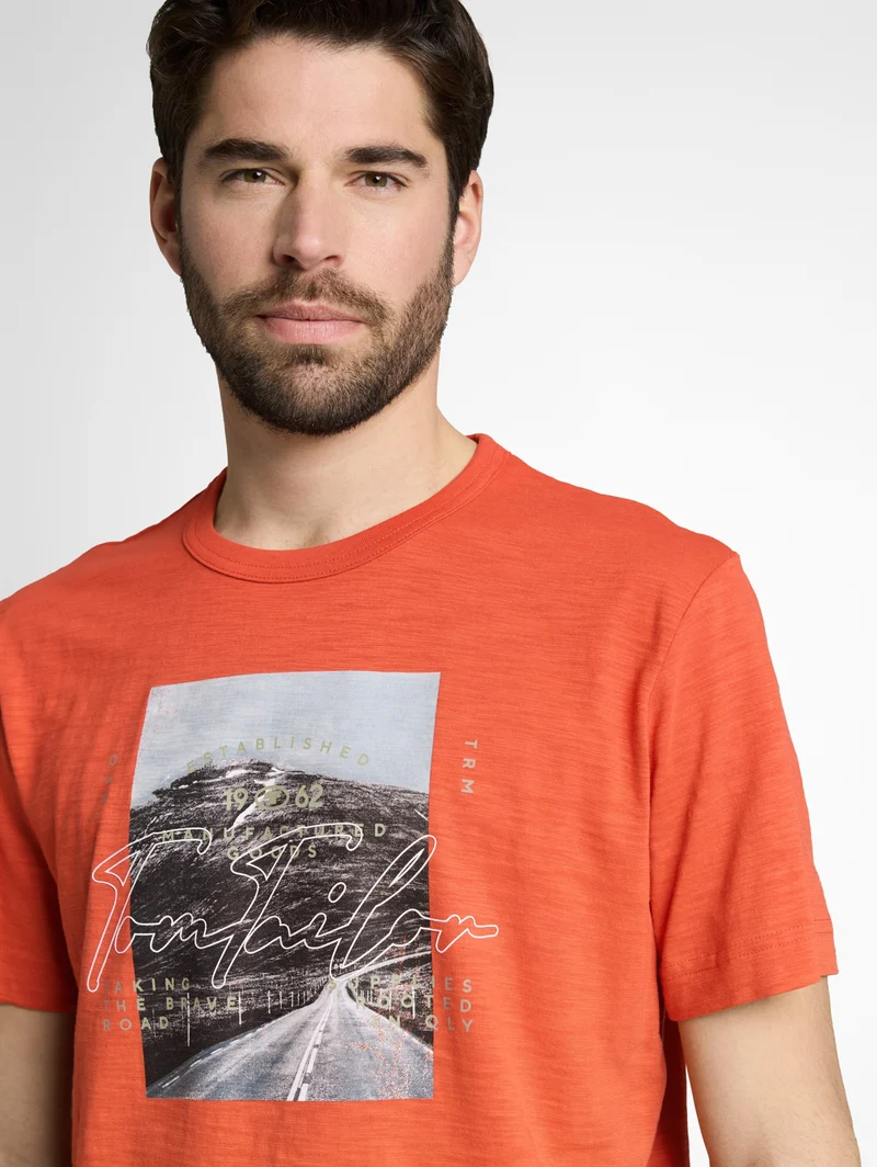 photoprint t-shirt, Chili Orange