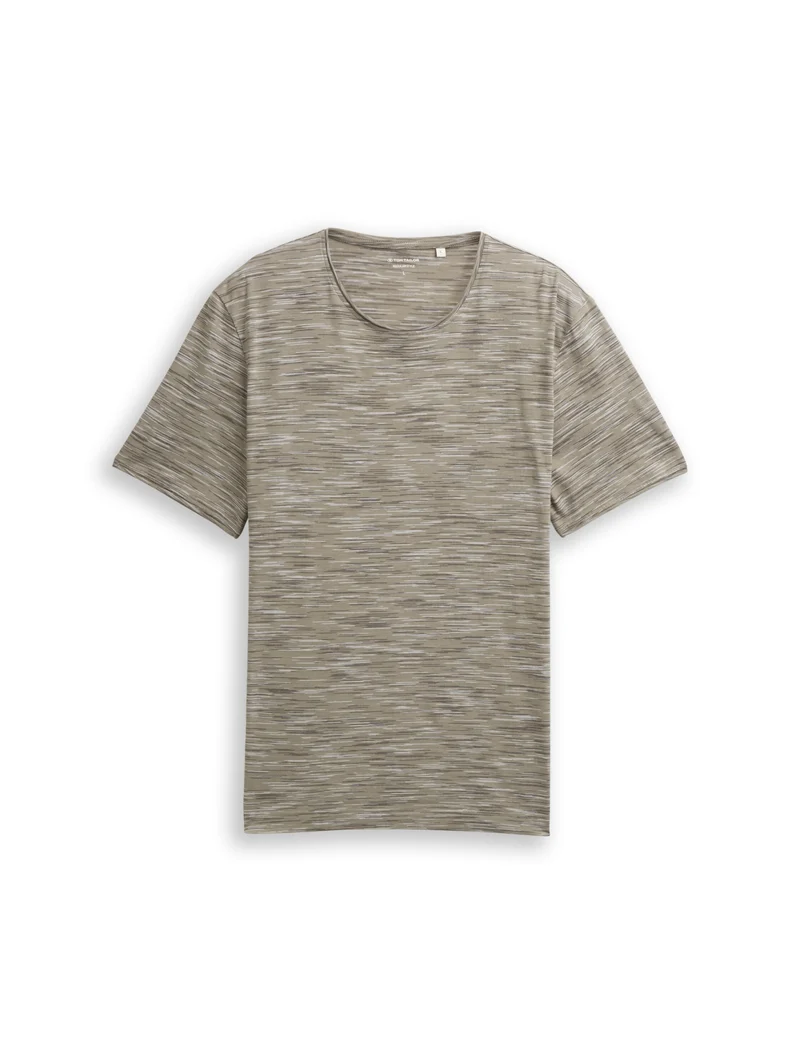 spacedye t-shirt, olive green multi inject