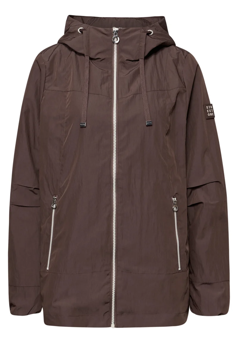 Modern Windbreaker, mahogany brown