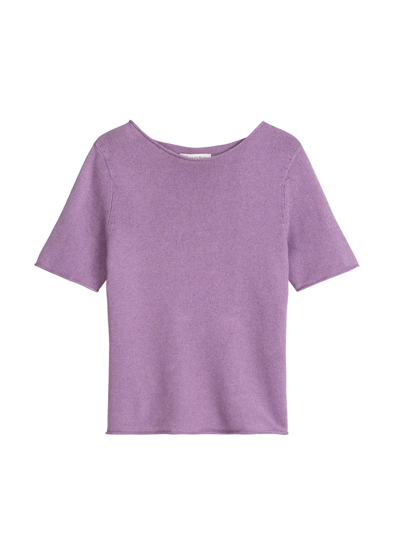 Knit Pullovers Shortsleeve, Warm Lilac