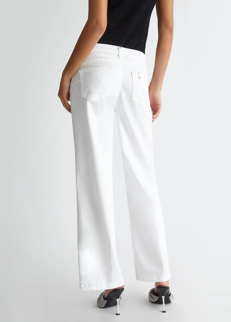 Flared Cropped Trousers
