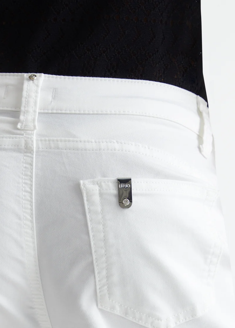 Flared Cropped Trousers