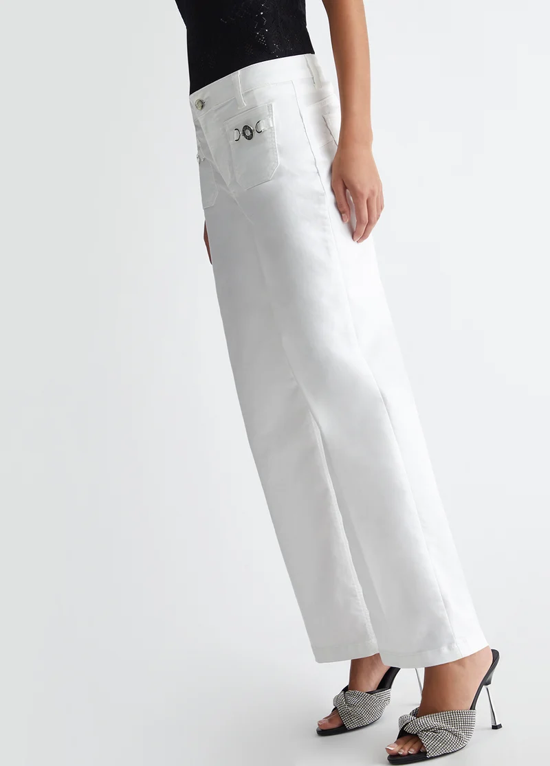 Flared Cropped Trousers