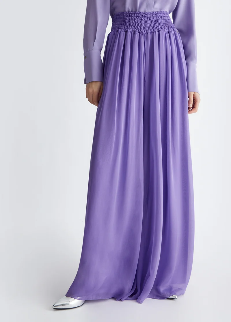 Silk-Blend Trousers