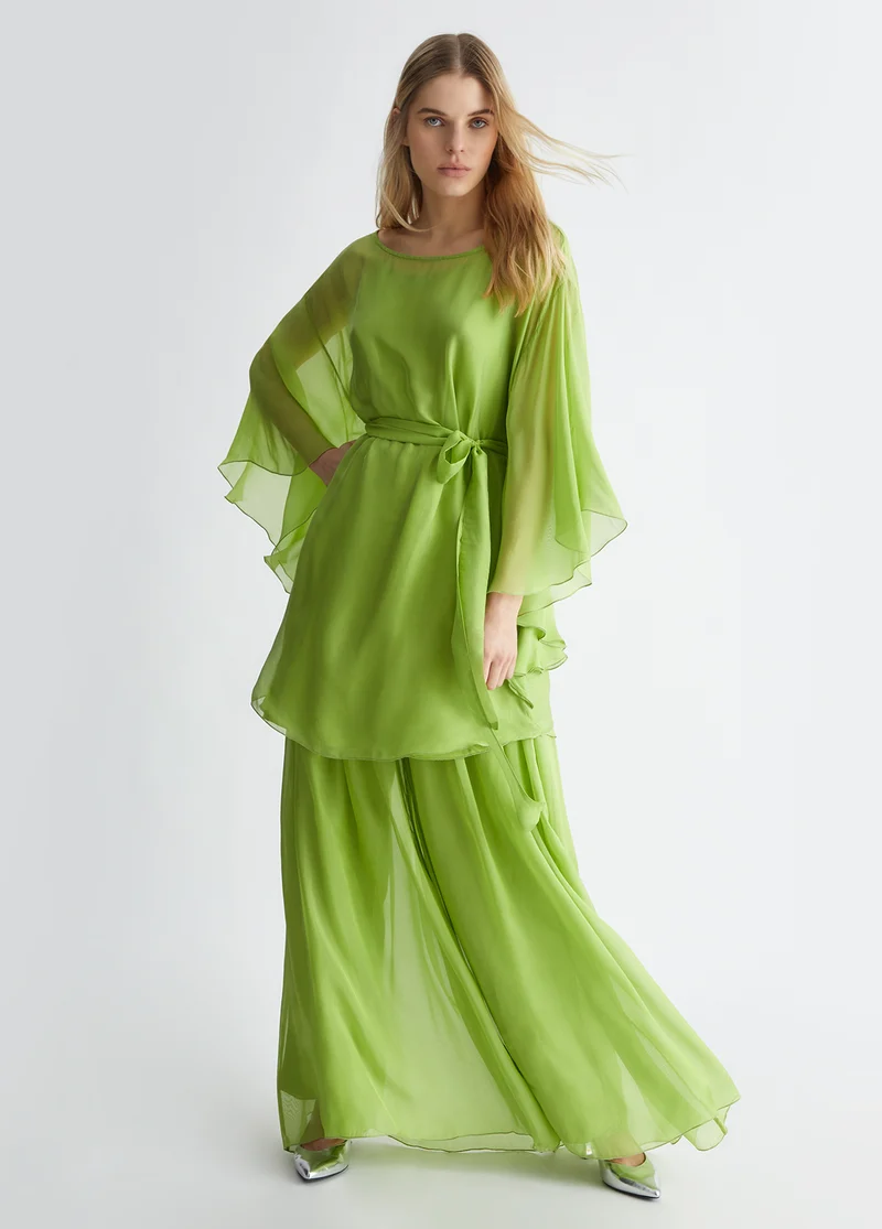 Silk-Blend Trousers