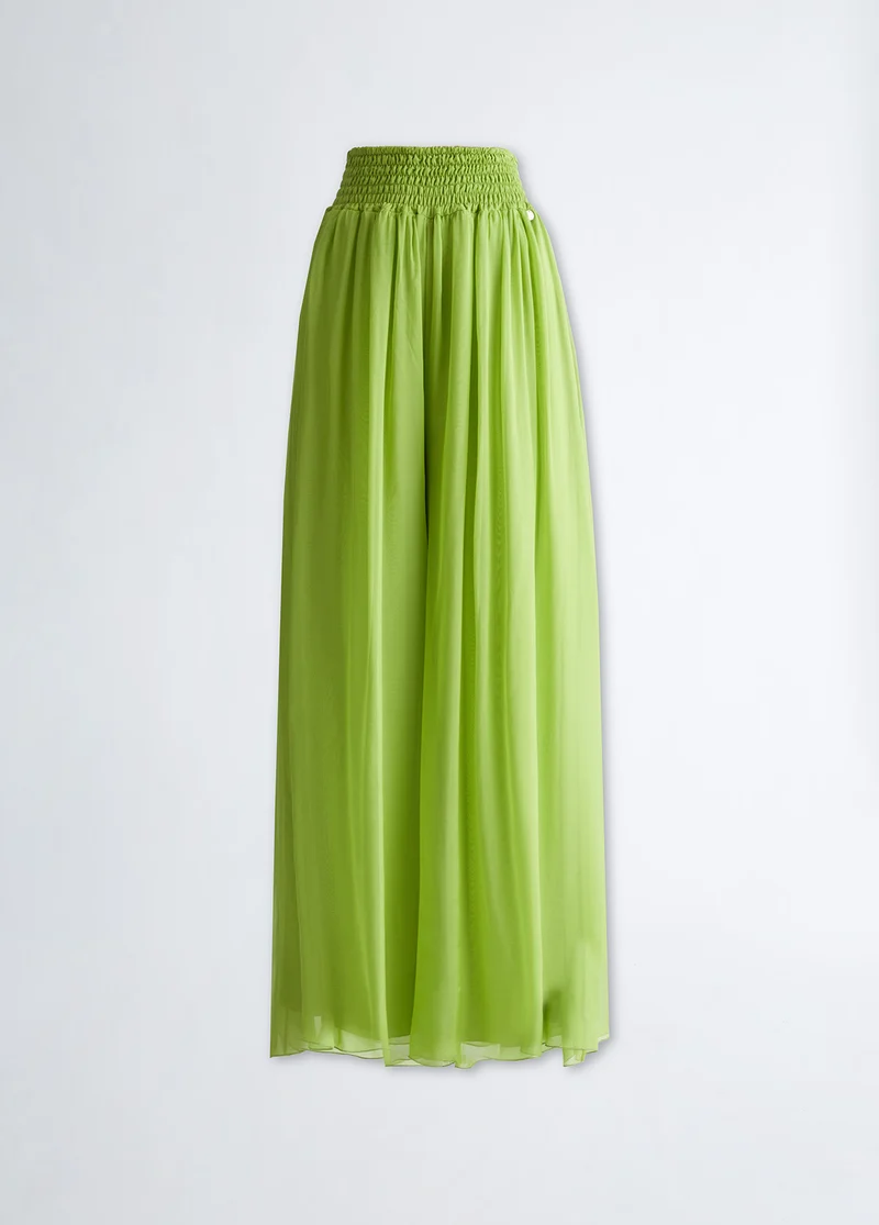 Silk-Blend Trousers