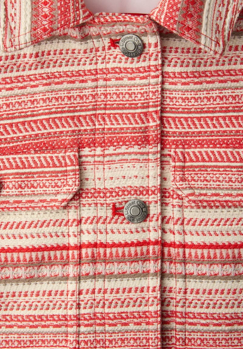 Studio Short Boucle Jkt, torch red