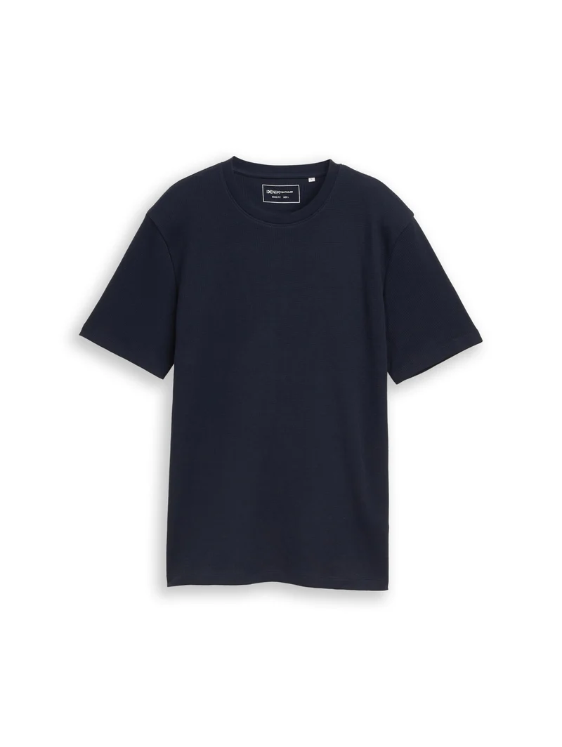 structured t-shirt, sky captain blue