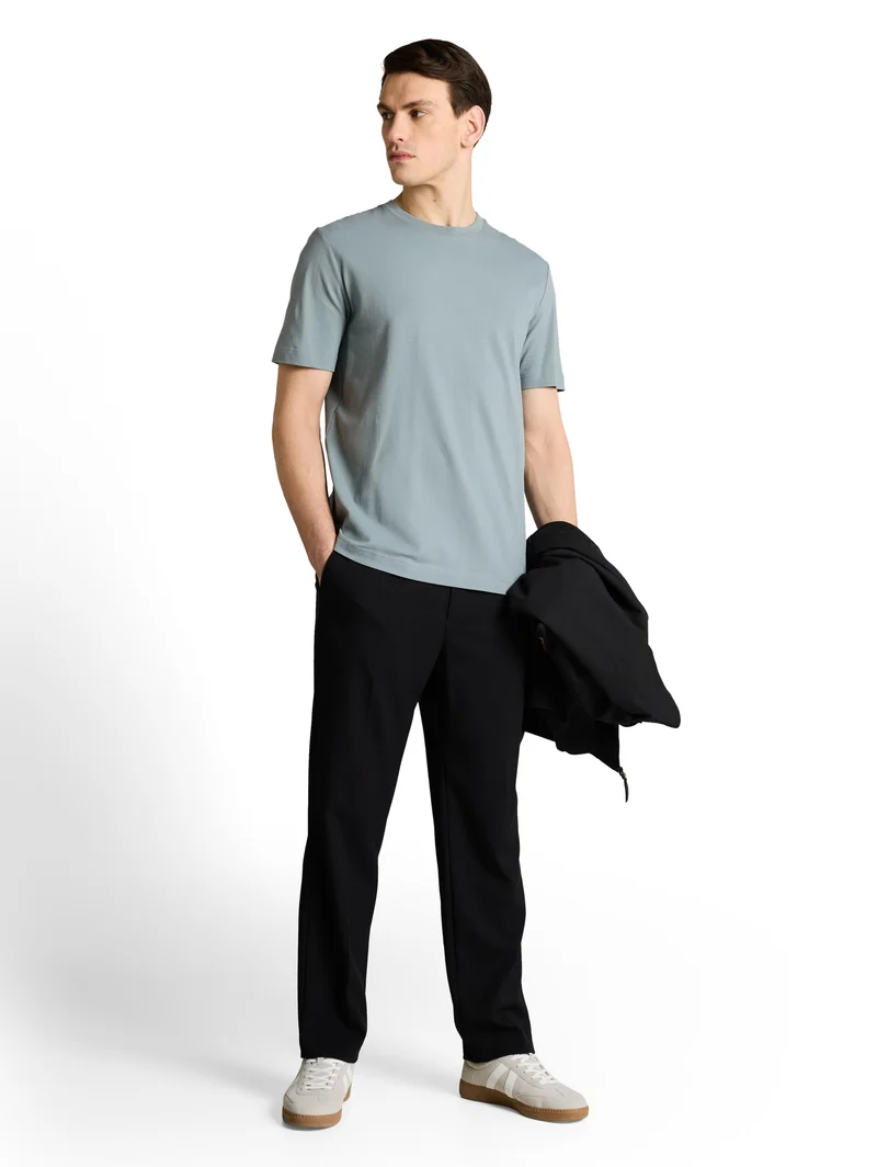 piqué t-shirt, grey mint
