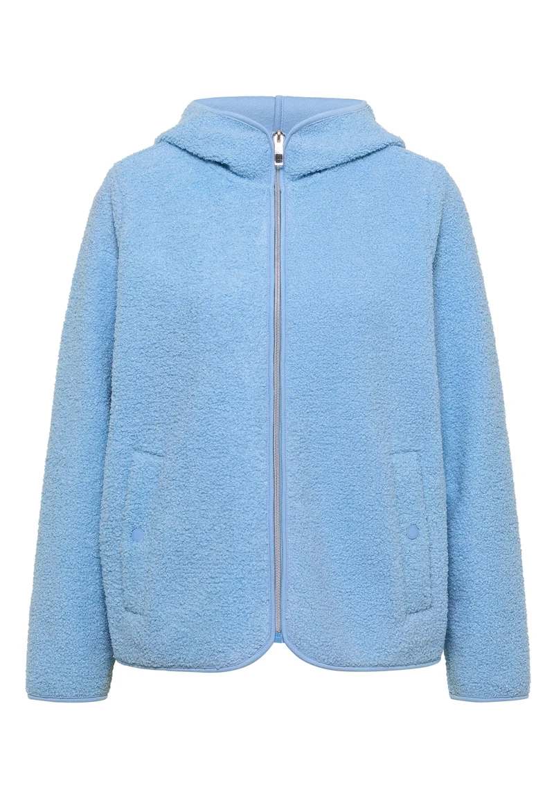 NOS Solid Teddy T-Shirt Jacket, easy blue