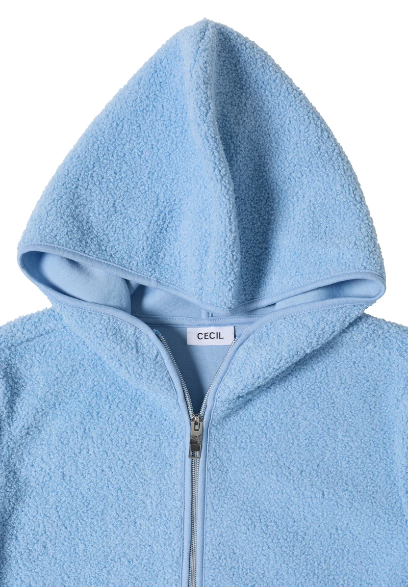 NOS Solid Teddy T-Shirt Jacket, easy blue