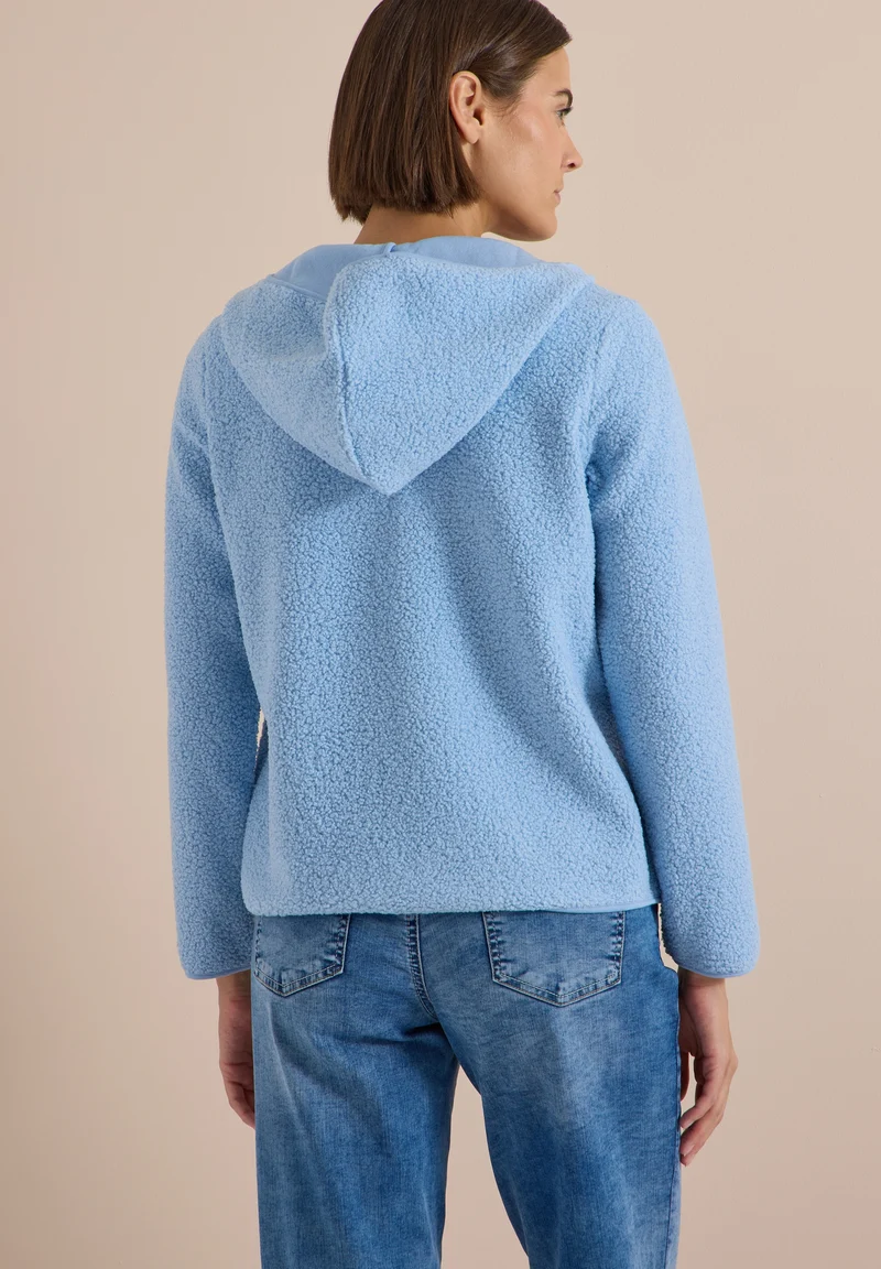 NOS Solid Teddy T-Shirt Jacket, easy blue
