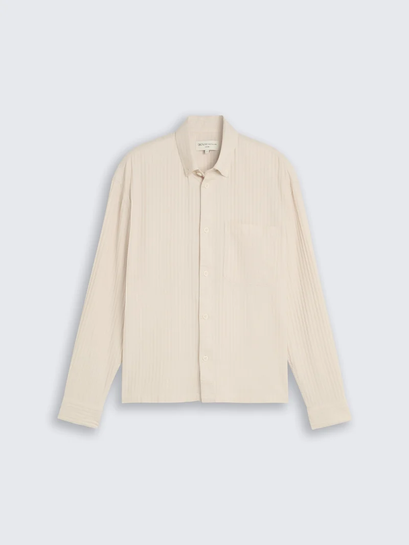 loose structured shirt, off white stripe structure