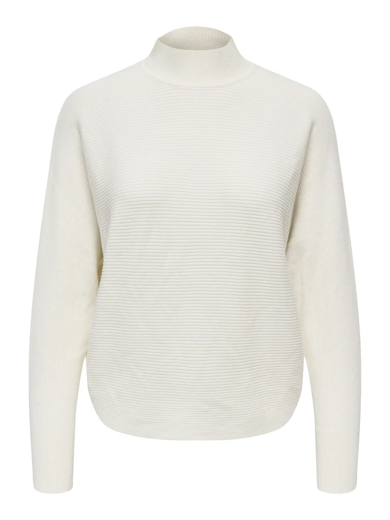 JDYPRIME LIFE L/S HN BAT. PULL. KNT, Cloud Dancer/MELANGE