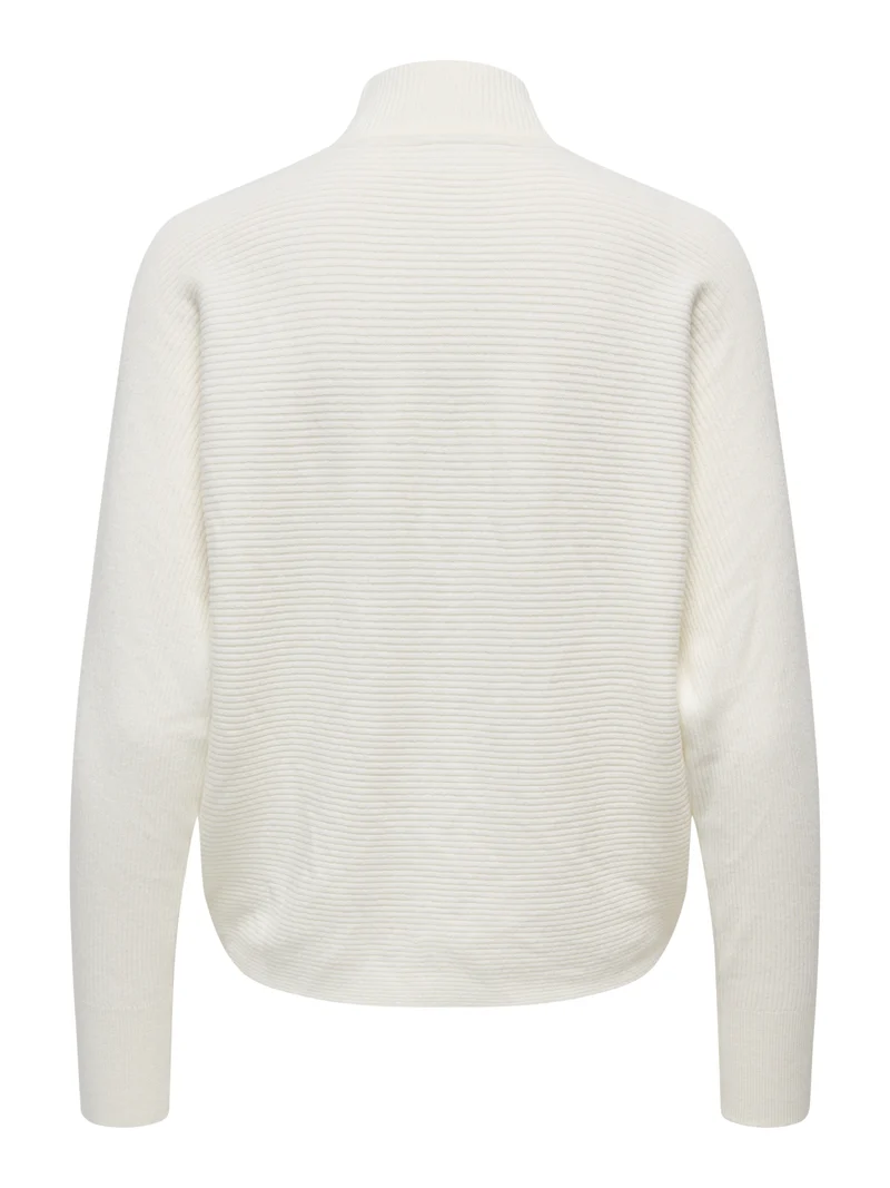 JDYPRIME LIFE L/S HN BAT. PULL. KNT, Cloud Dancer/MELANGE
