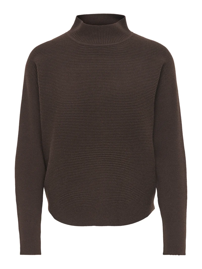 JDYPRIME LIFE L/S HN BAT. PULL. KNT, Coffee Bean/MELANGE