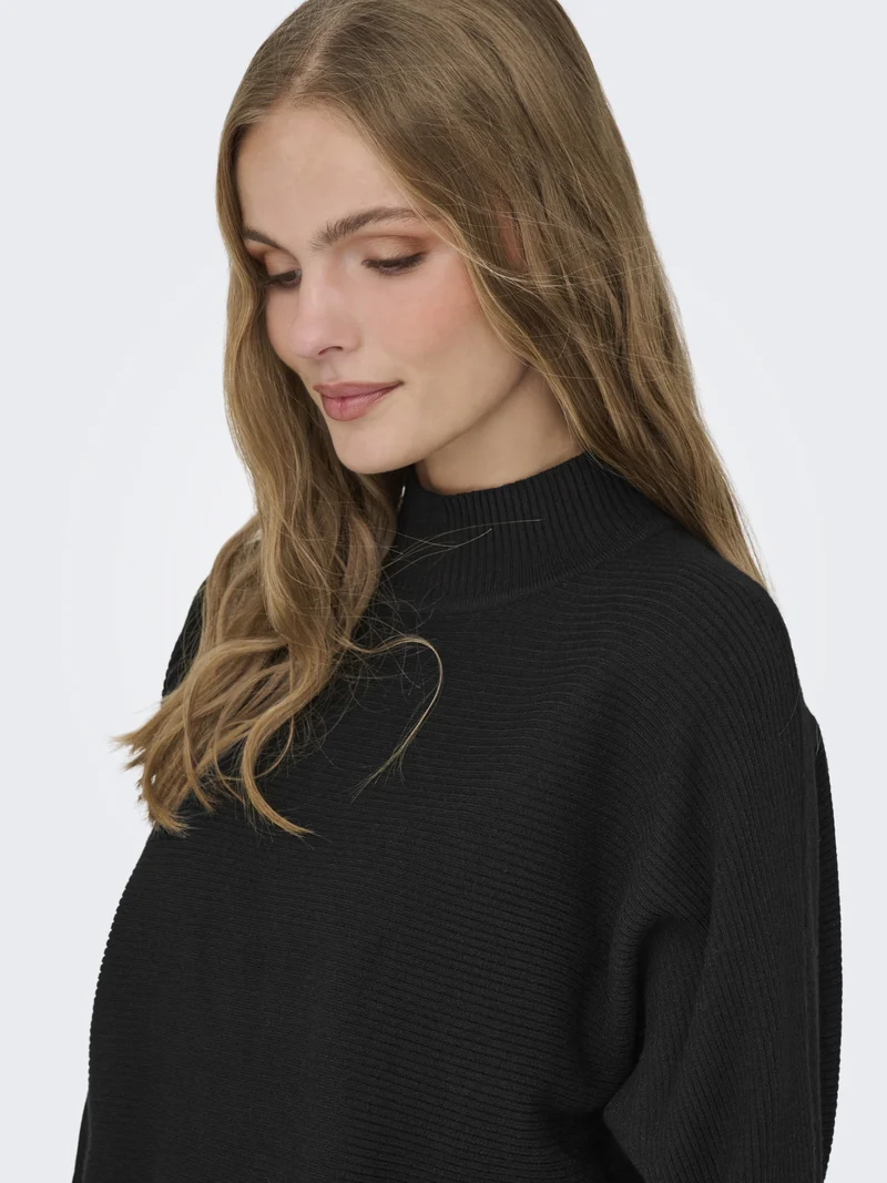 JDYPRIME LIFE L/S HN BAT. PULL. KNT, Black