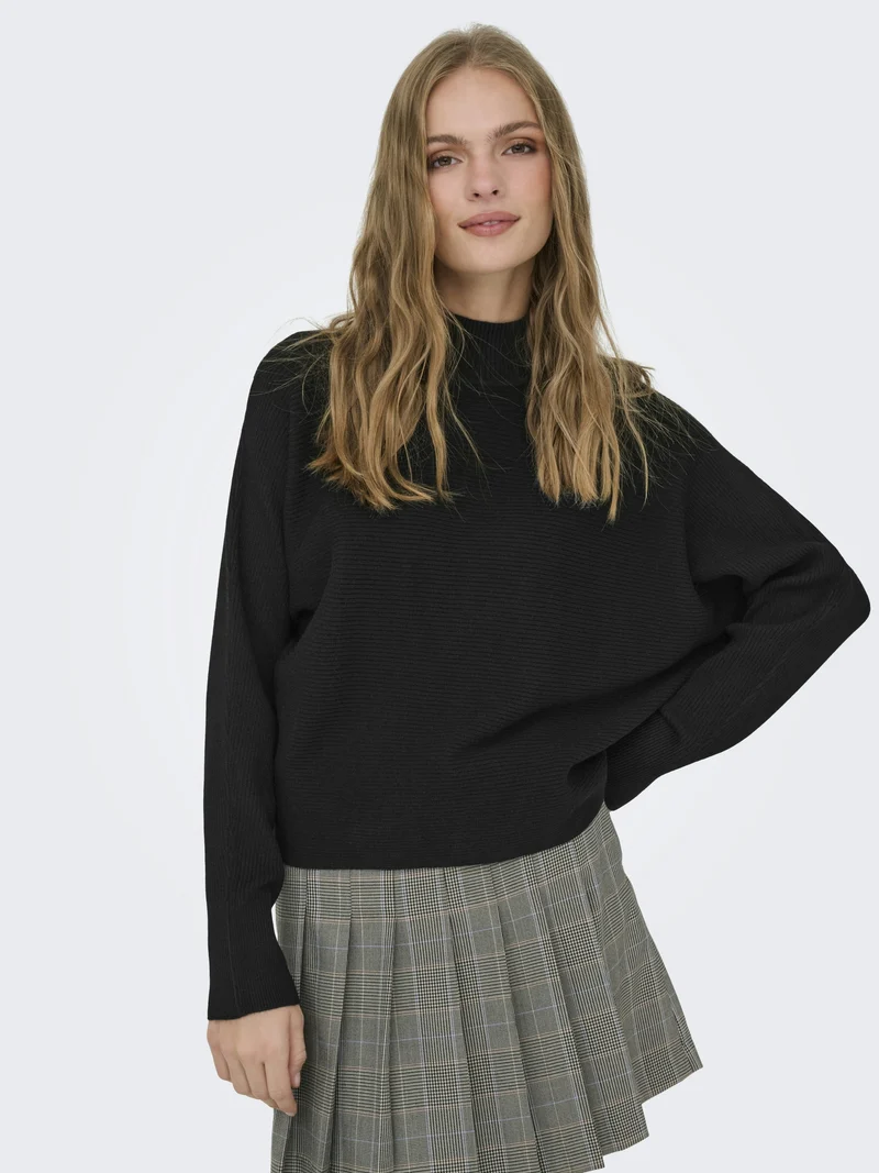 JDYPRIME LIFE L/S HN BAT. PULL. KNT, Black