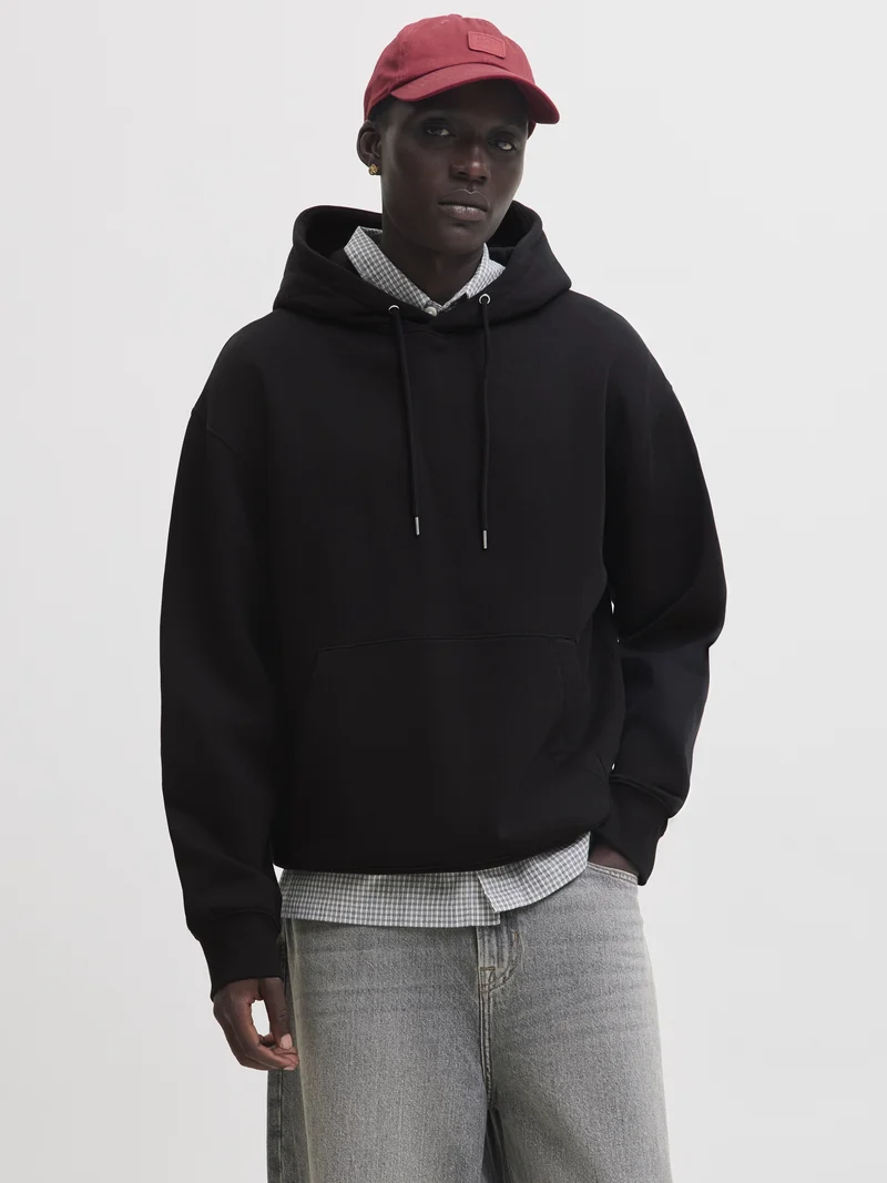 JJEACE SWEAT HOOD NOOS, Black
