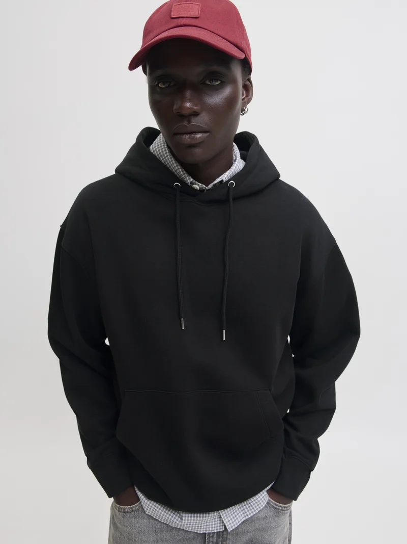 JJEACE SWEAT HOOD NOOS, Black